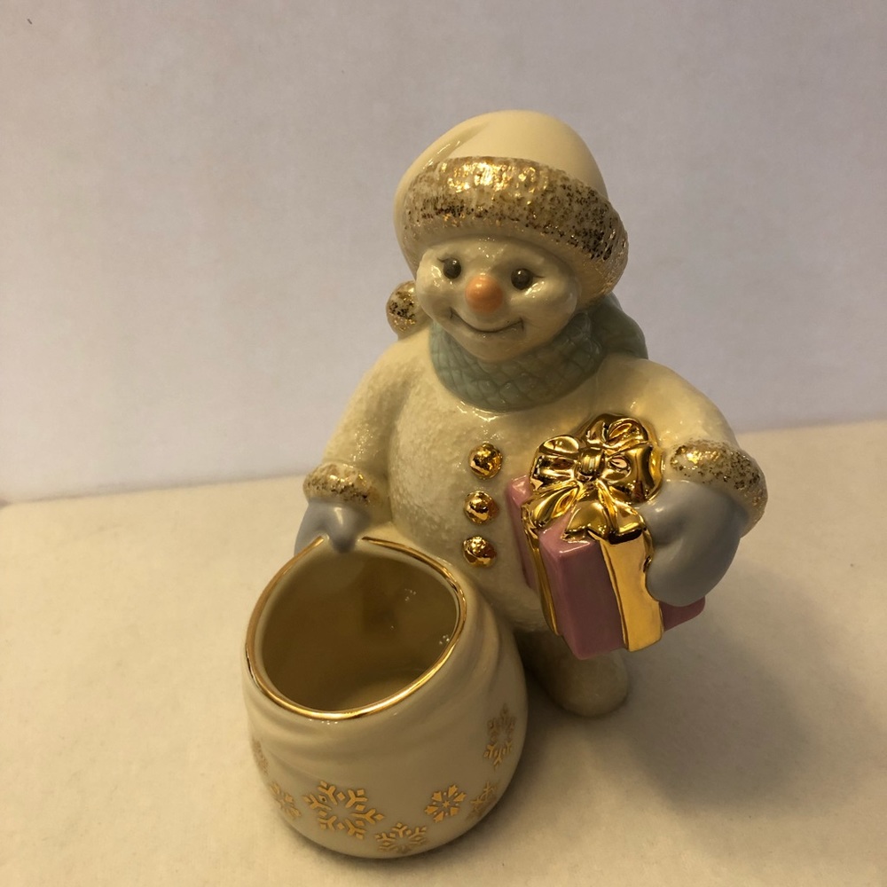 Lenox Snowman Votive Holder.